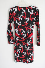 NEW Tracy Negoshian Black Red Heel Dress | XS