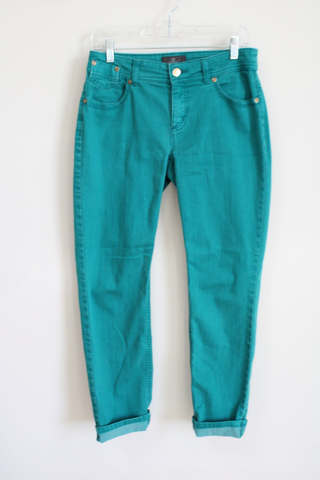 Chico's So Slimming Teal Green Ankle Jeans | 00 Ankle (2)