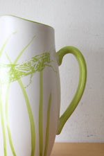 Melrose Grasshopper Painted Tall Pitcher