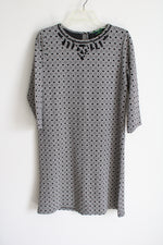 Wonder Black White Patterned Dress | S