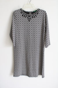 Wonder Black White Patterned Dress | S