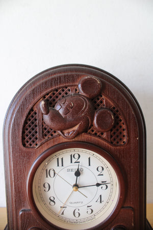 Vintage Seiko Quartz Mickey Mouse 60th Anniversary Clock