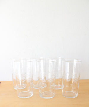 Princess House Vintage Heritage Pattern Glass Pitcher & Cup Set