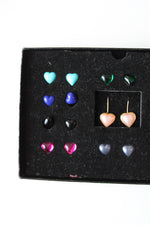 Joan Rivers Interchangeable Magnetic & Clip-On Heart Earrings