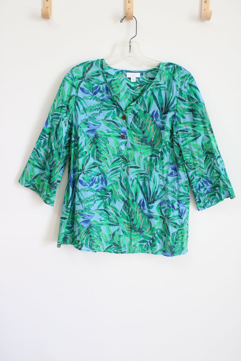 J.Jill Tropical Cotton Top | S