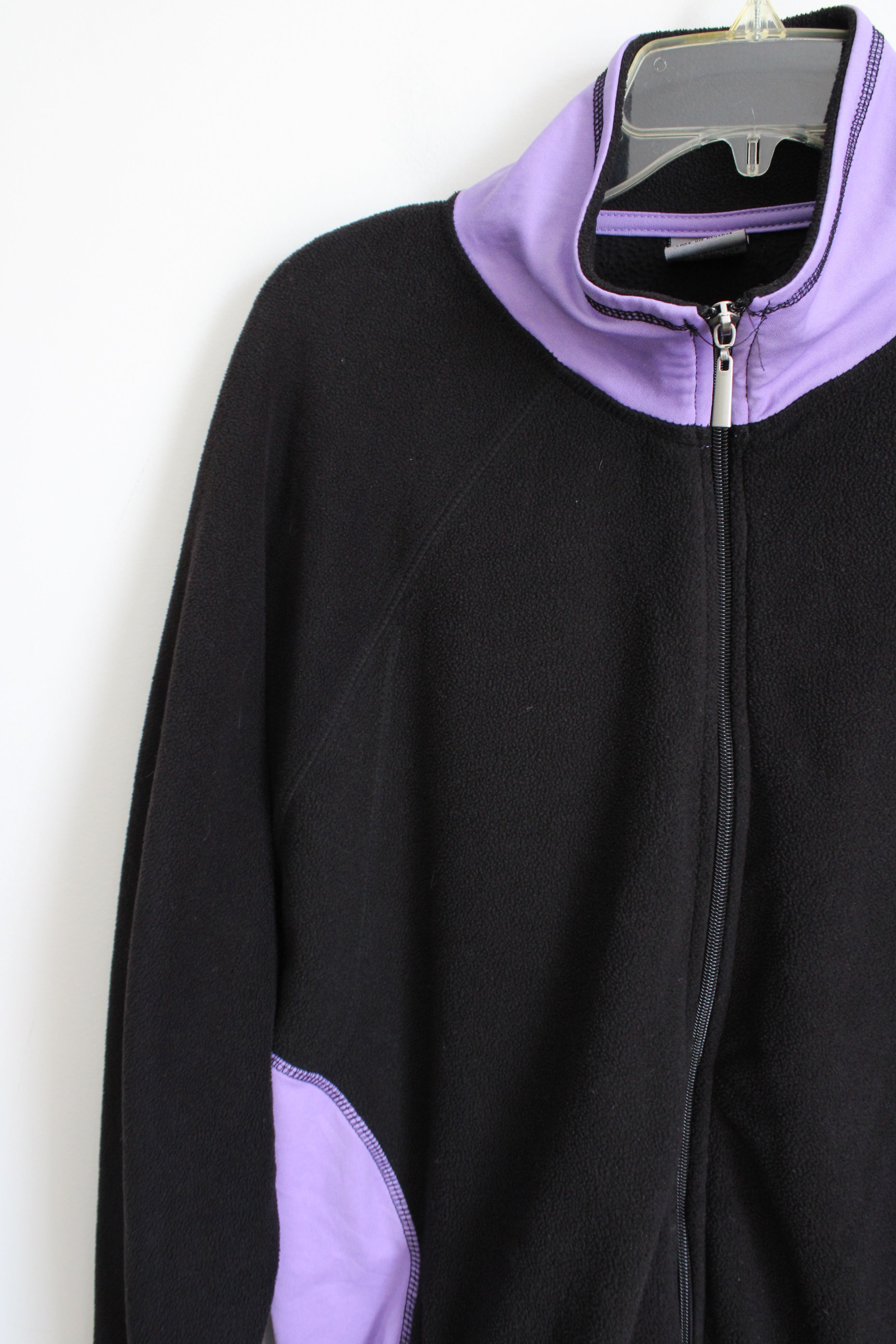 Starting Point Black Purple Fleece Jacket | XL