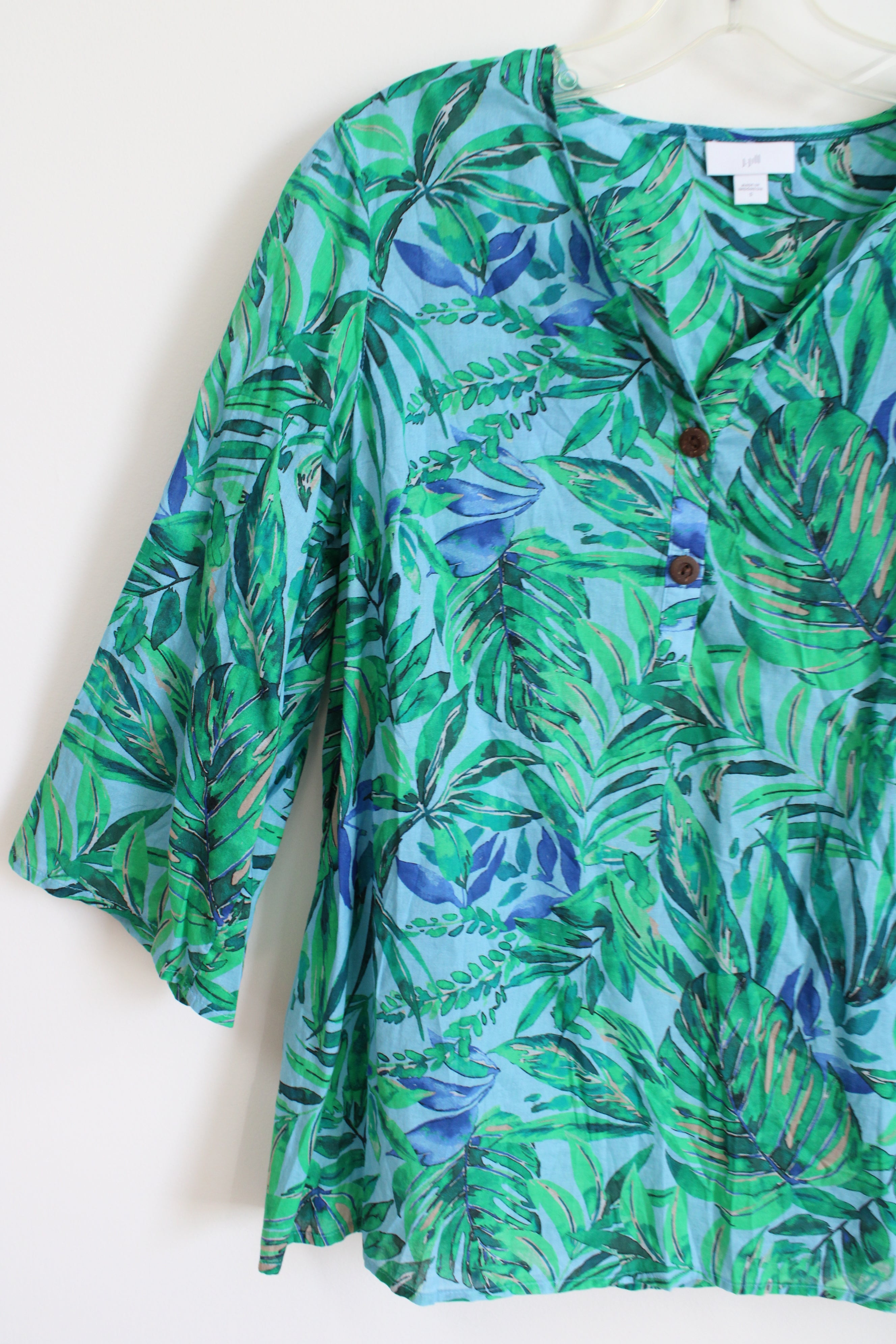 J.Jill Tropical Cotton Top | S