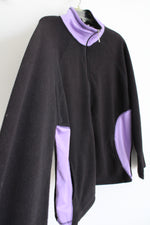 Starting Point Black Purple Fleece Jacket | XL