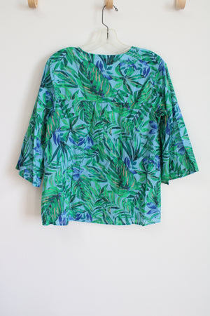 J.Jill Tropical Cotton Top | S