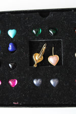 Joan Rivers Interchangeable Magnetic & Clip-On Heart Earrings