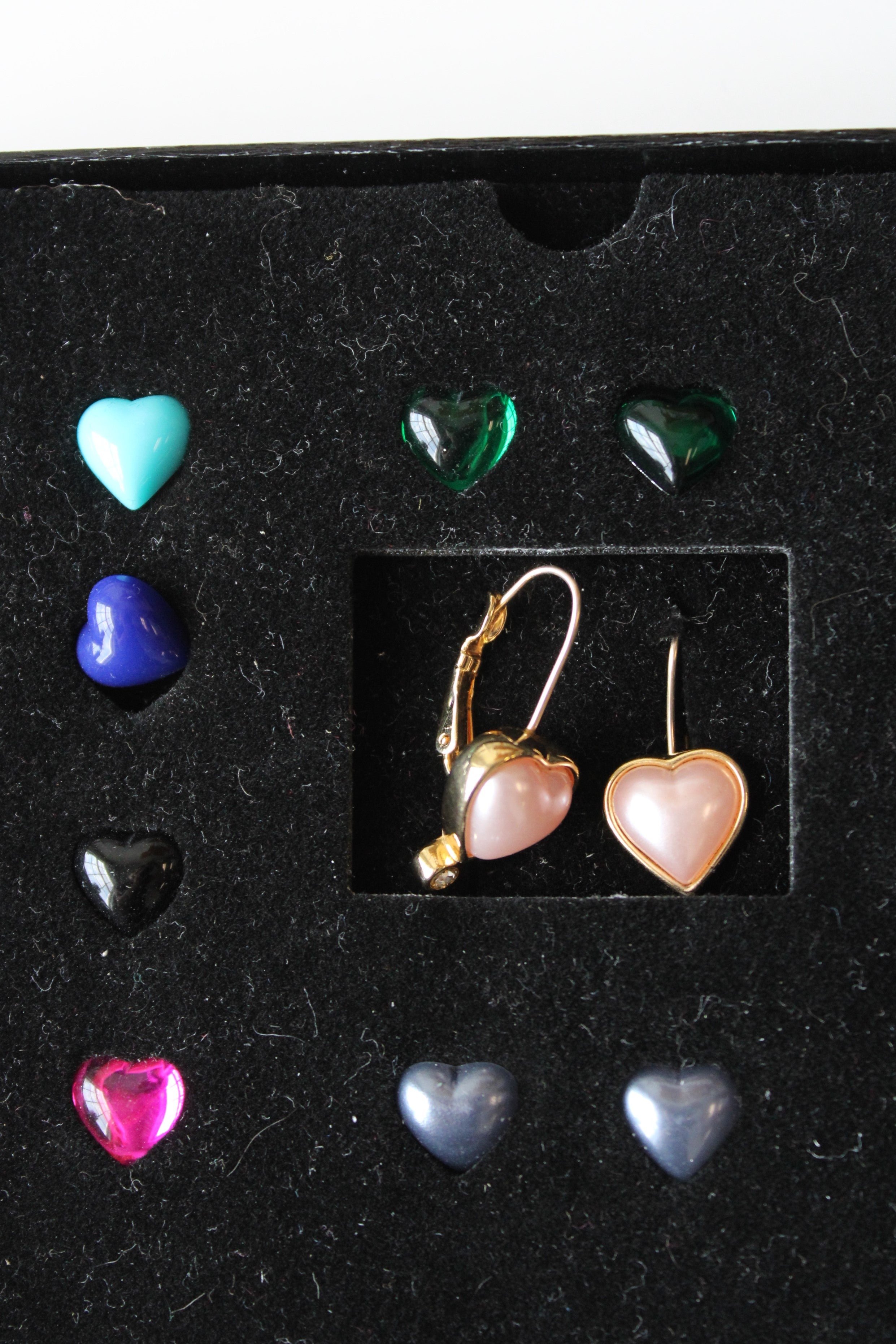 Joan Rivers Interchangeable Magnetic & Clip-On Heart Earrings