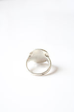 Black Stone Silver Ring | Size 7.5