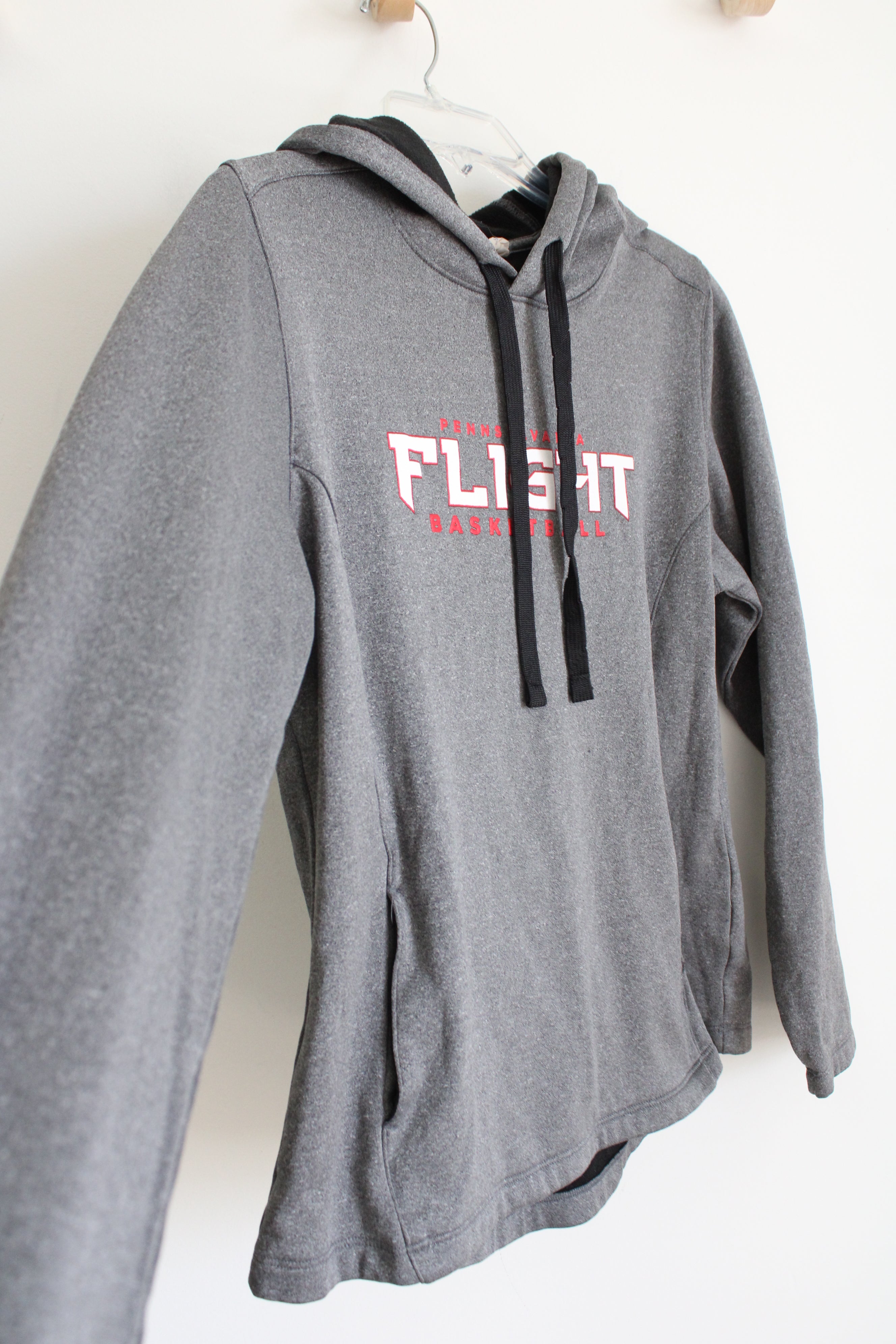 Sport-Tek Pennsylvania Flight Basketball Gray Hoodie | L