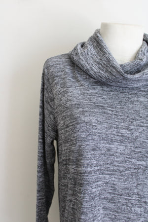 Avon Gray Heathered Knit Cowl Neck Sweater | S (4/6)