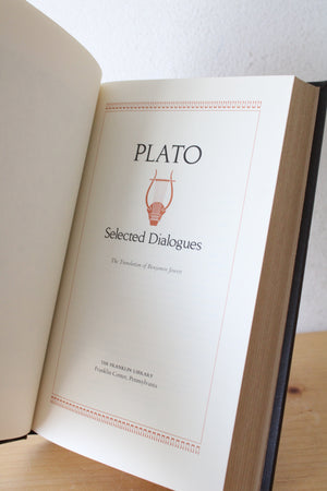 Plato: Selected Dialogues Franklin Library Edition