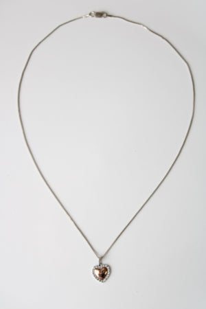 925 Rose Gold Heart Necklace