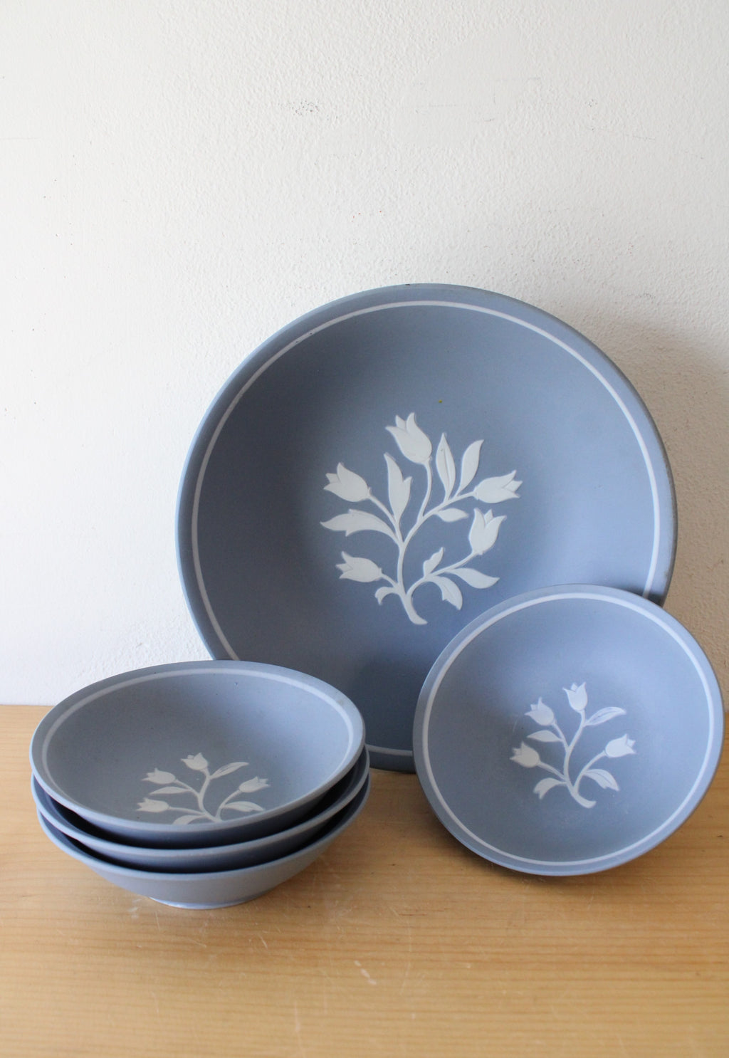 Walls Blue Tulip Porcelain Bowl Set Of 5