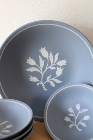 Walls Blue Tulip Porcelain Bowl Set Of 5