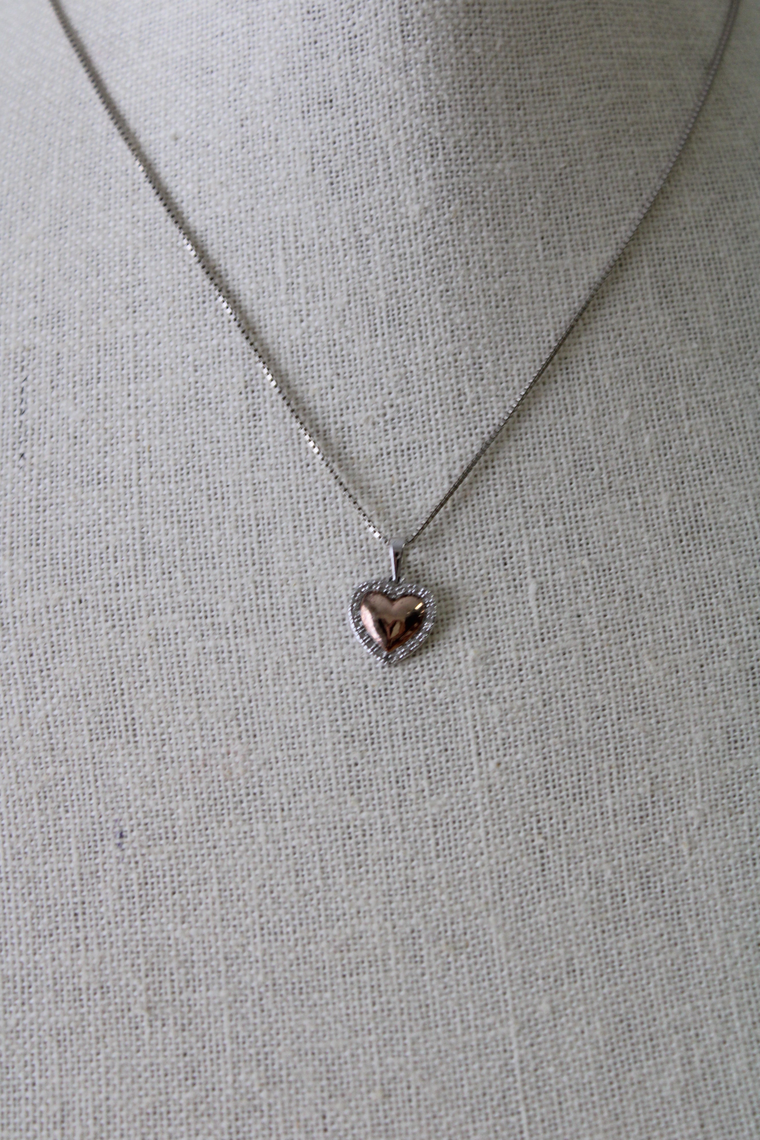 925 Rose Gold Heart Necklace