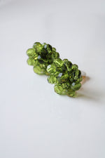 Joan Rivers Green Beaded Clip-On Gold Earrings