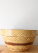 Vintage R.R. P. Co. Roseville Extra Large Glazed Stoneware Bowl