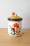 Sears & Roebuck Merry Mushroom Ceramic Small Cannister Jar