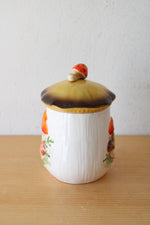 Sears & Roebuck Merry Mushroom Ceramic Small Cannister Jar