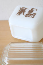 Pyrex Early American 501 8 1 1/2 Cup Small Refrigerator Dish