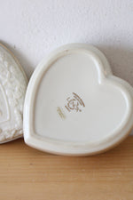 Lenox Wedding Promises Collection White Porcelain Lidded Heart Box