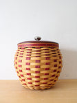 Longaberger Large Red Canister Basket