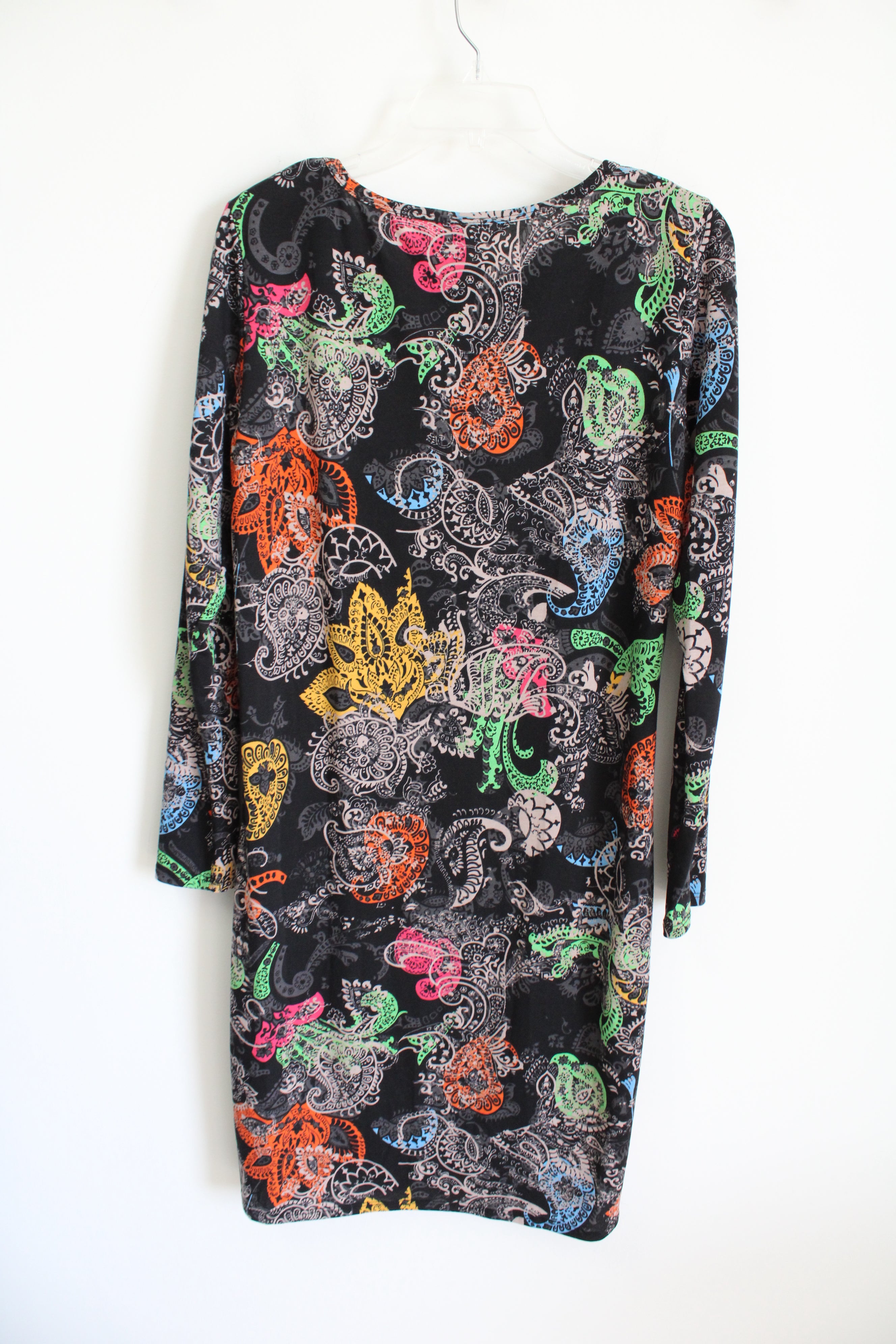 LuLaRoe Black Paisley Long Sleeved Dress | XL