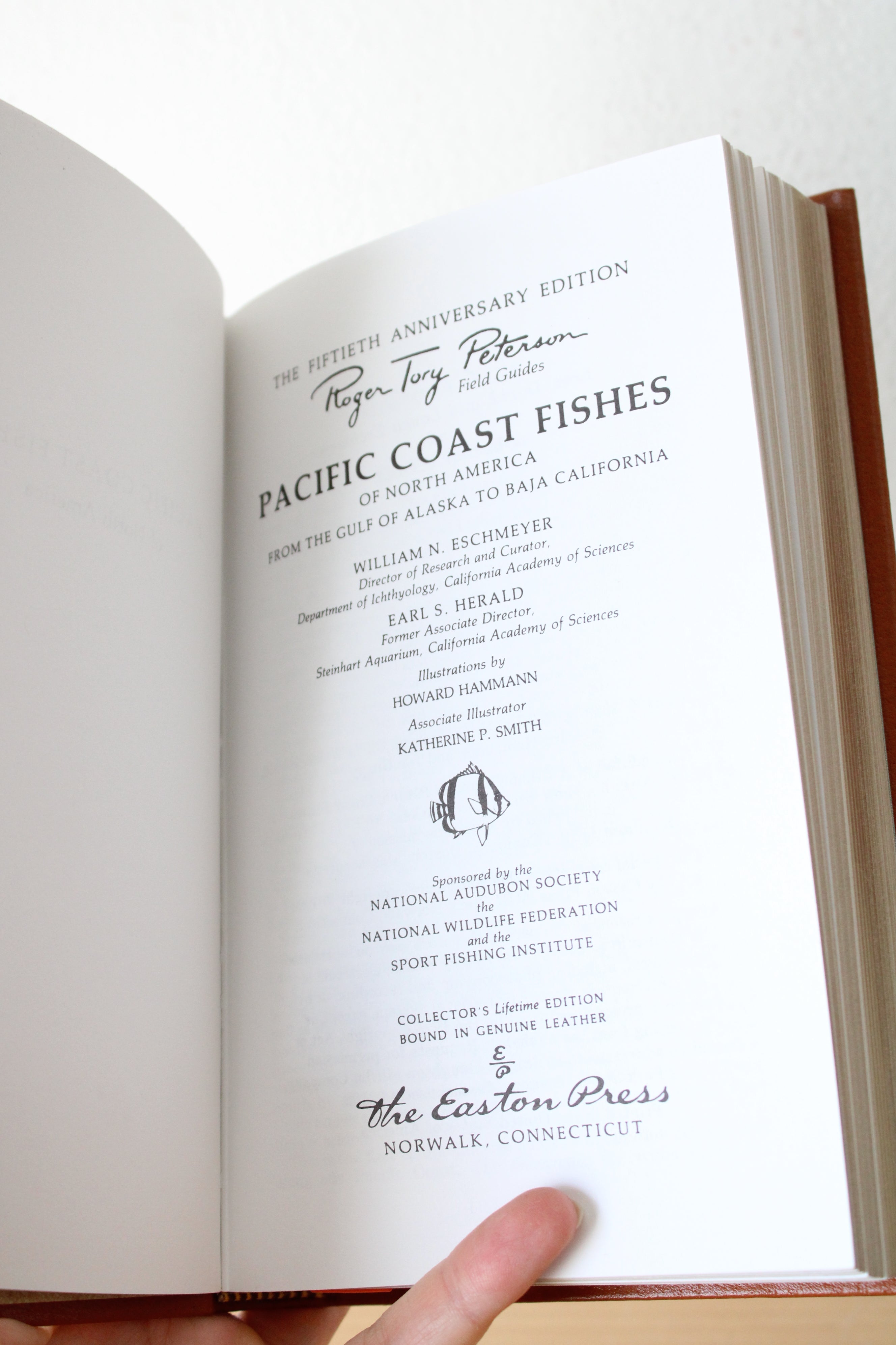 Roger Tory Peterson Field Guide Pacific Coast Fishes Easton Press