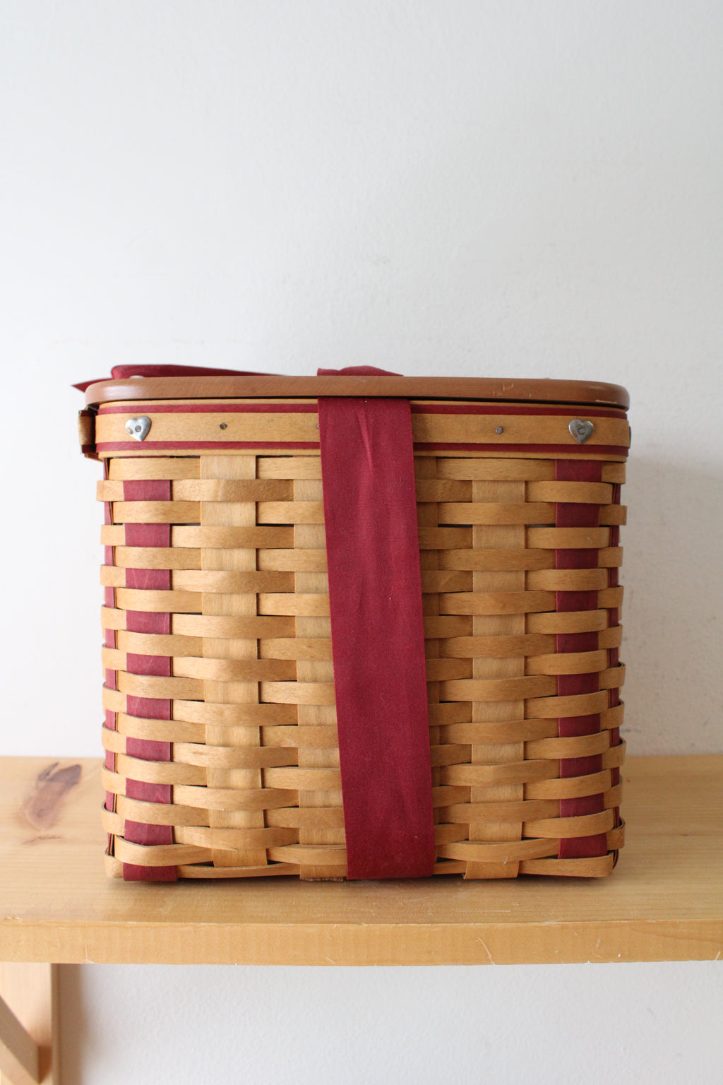 Longaberger Sweetheart Large Square Basket