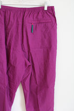 Lands' End Magenta Nylon Pants | L (14/16)