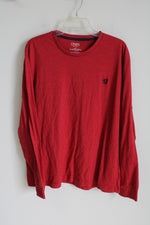Chaps Coastland Wash Red Long sleeved Tee | XXL