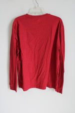 Chaps Coastland Wash Red Long sleeved Tee | XXL