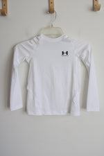 NEW Under Armour White Fitted Long Sleeved Shirt | Youth S (8)