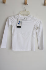 NEW Under Armour White Fitted Long Sleeved Shirt | Youth S (8)