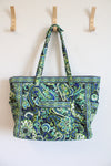 Vera Bradley Rhythm & Blues Paisley Large Tote Bag