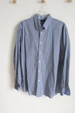 Nautica Blue Plaid Button Down Shirt | L