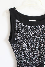 Christopher & Banks Black & White Patterned Dress | 14