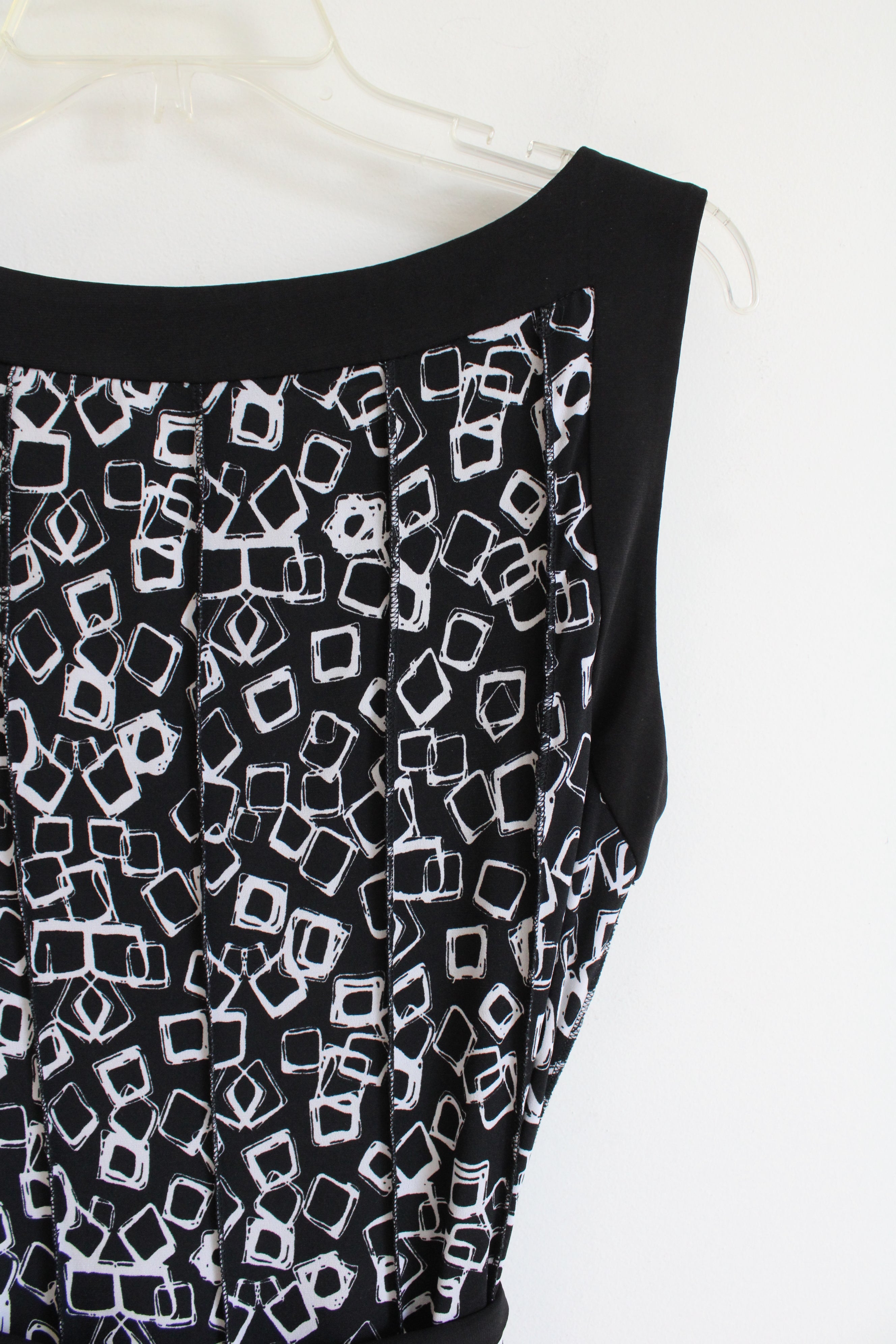 Christopher & Banks Black & White Patterned Dress | 14