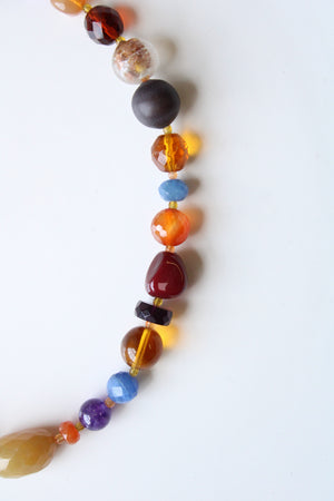 Colorful Glass Beaded Necklace