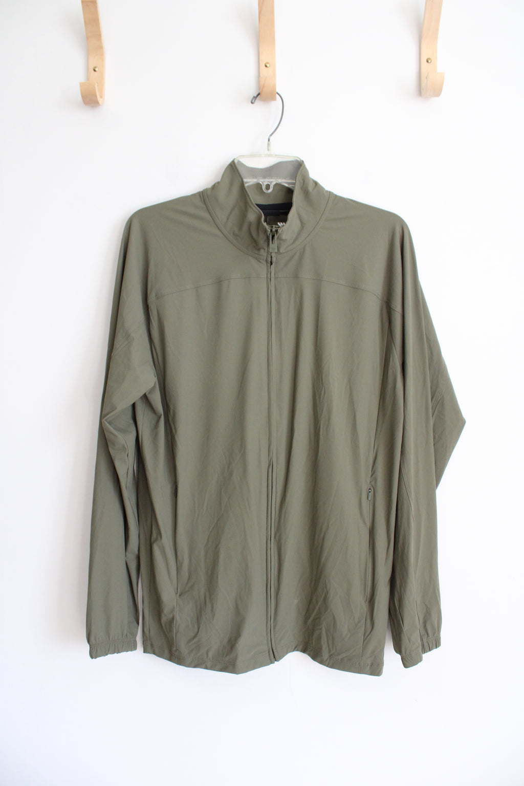 All In Motion Olive Green Athletic Zip Up Jacket | S