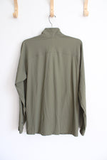 All In Motion Olive Green Athletic Zip Up Jacket | S