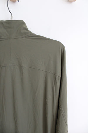 All In Motion Olive Green Athletic Zip Up Jacket | S