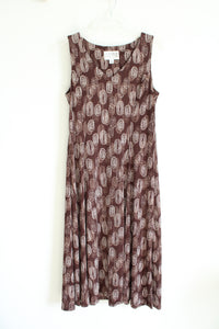 Julian Taylor Brown Oval Patterned Dress | 10