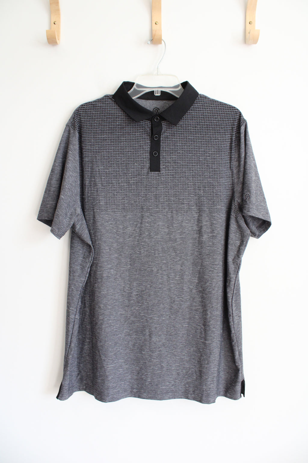 Champion Gray & Black Polo Shirt | XL