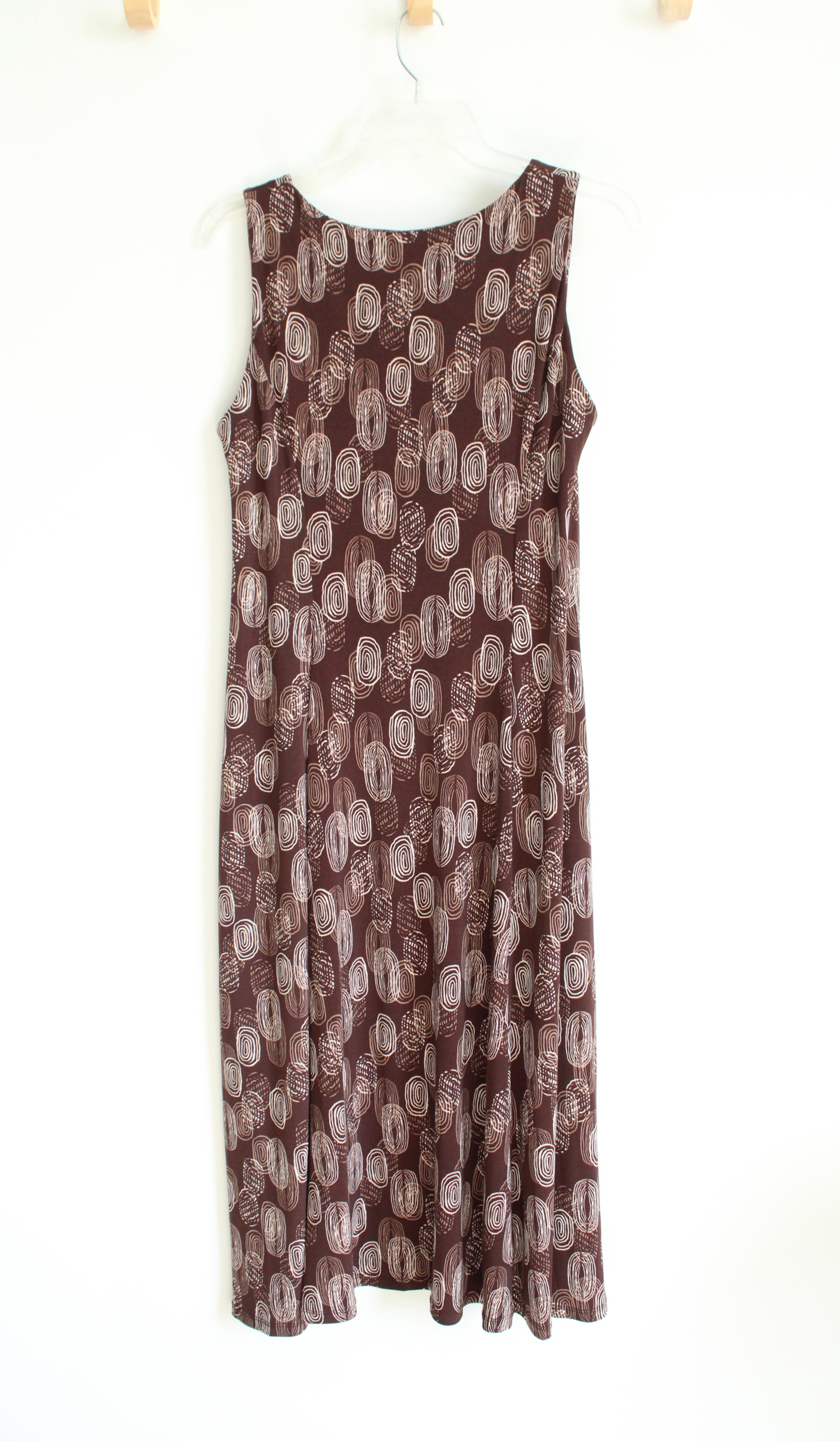 Julian Taylor Brown Oval Patterned Dress | 10