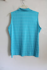 Nike Golf Dri-Fit Blue Striped Polo Tank | XL